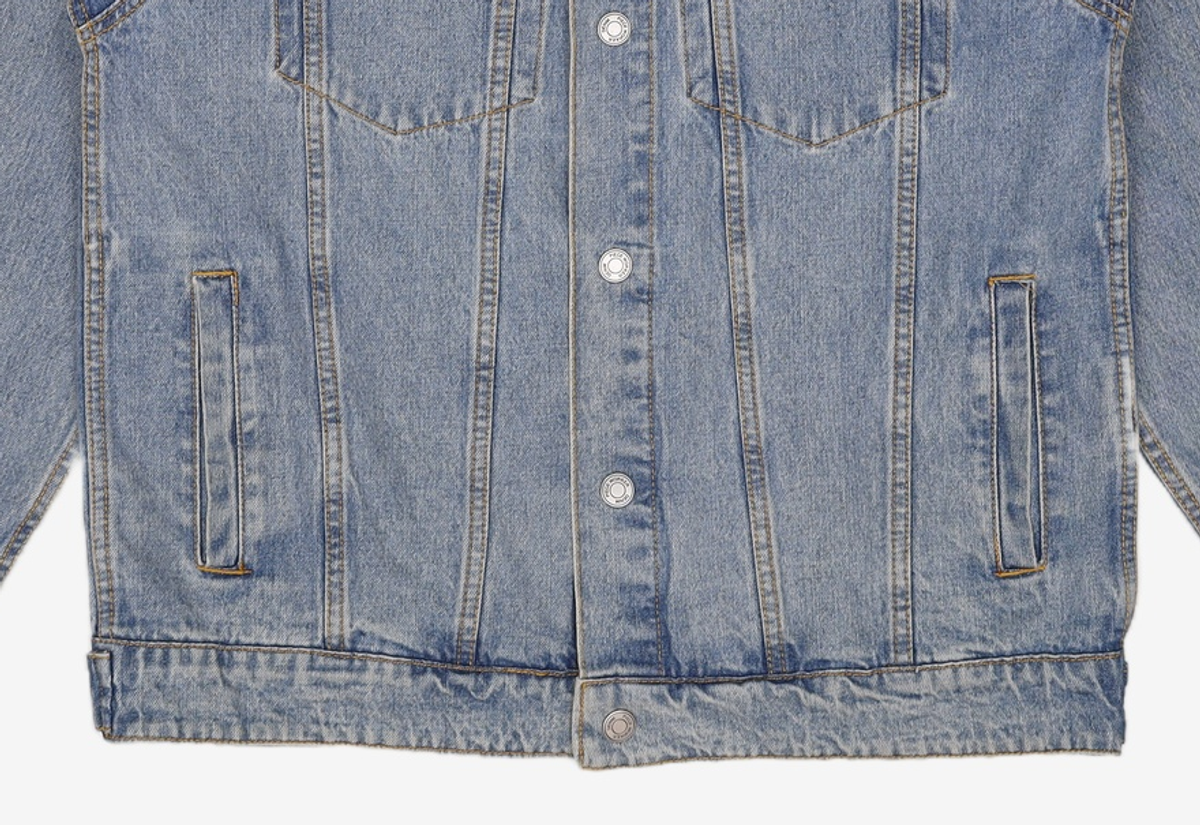 피스워커(PIECE WORKER) Denim Armor 595 - Medium Blue / Semi Over L