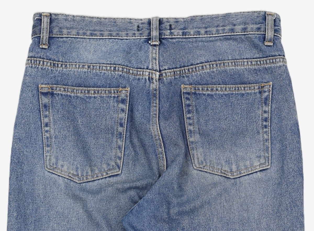 오더아카이브(ORDER ARCHIVE) Minimal wide jeans - 워시드블루 30