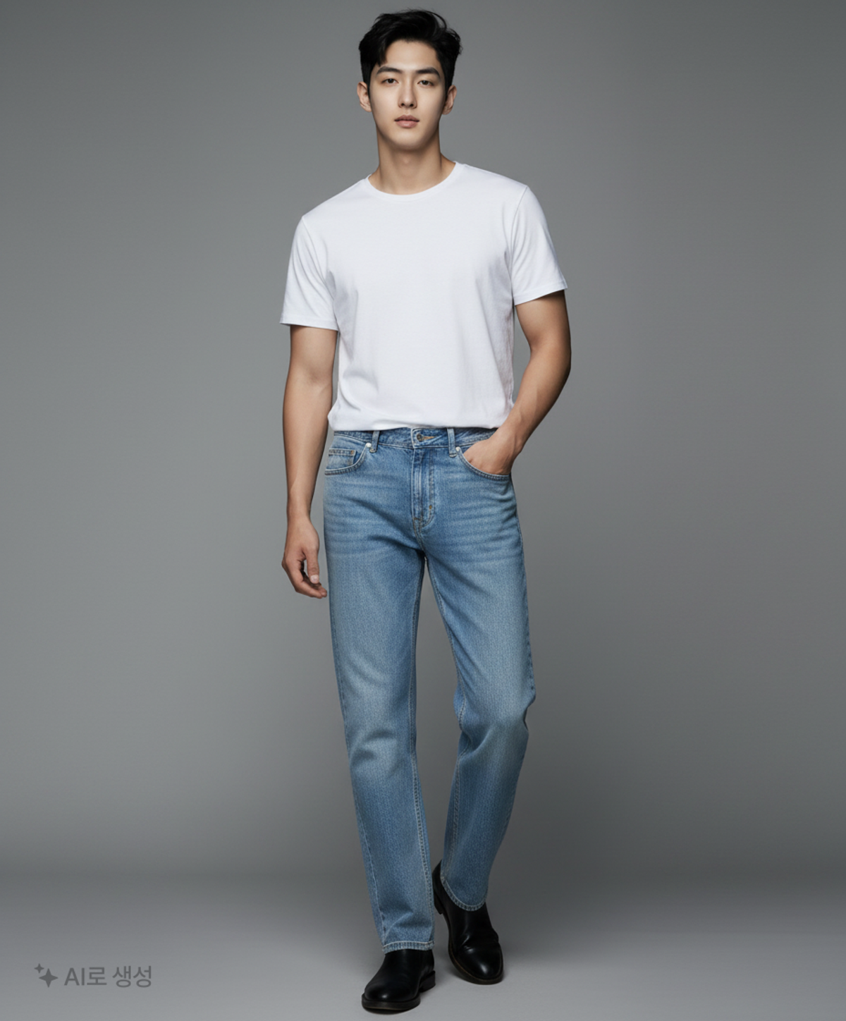 오더아카이브(ORDER ARCHIVE) Minimal wide jeans - 워시드블루 30