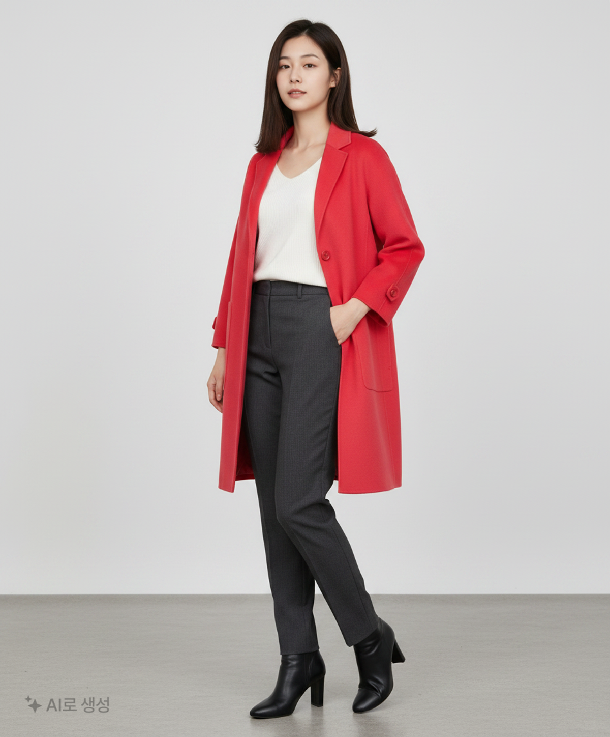 빈폴(BEAN POLE) 겨울 싱글 코트 90