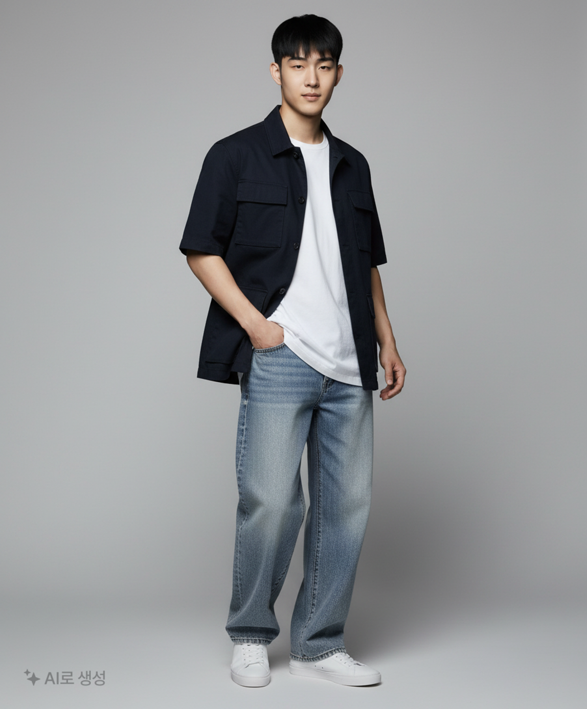 더 크로스(THE CROSS) 청/데님 팬츠 S