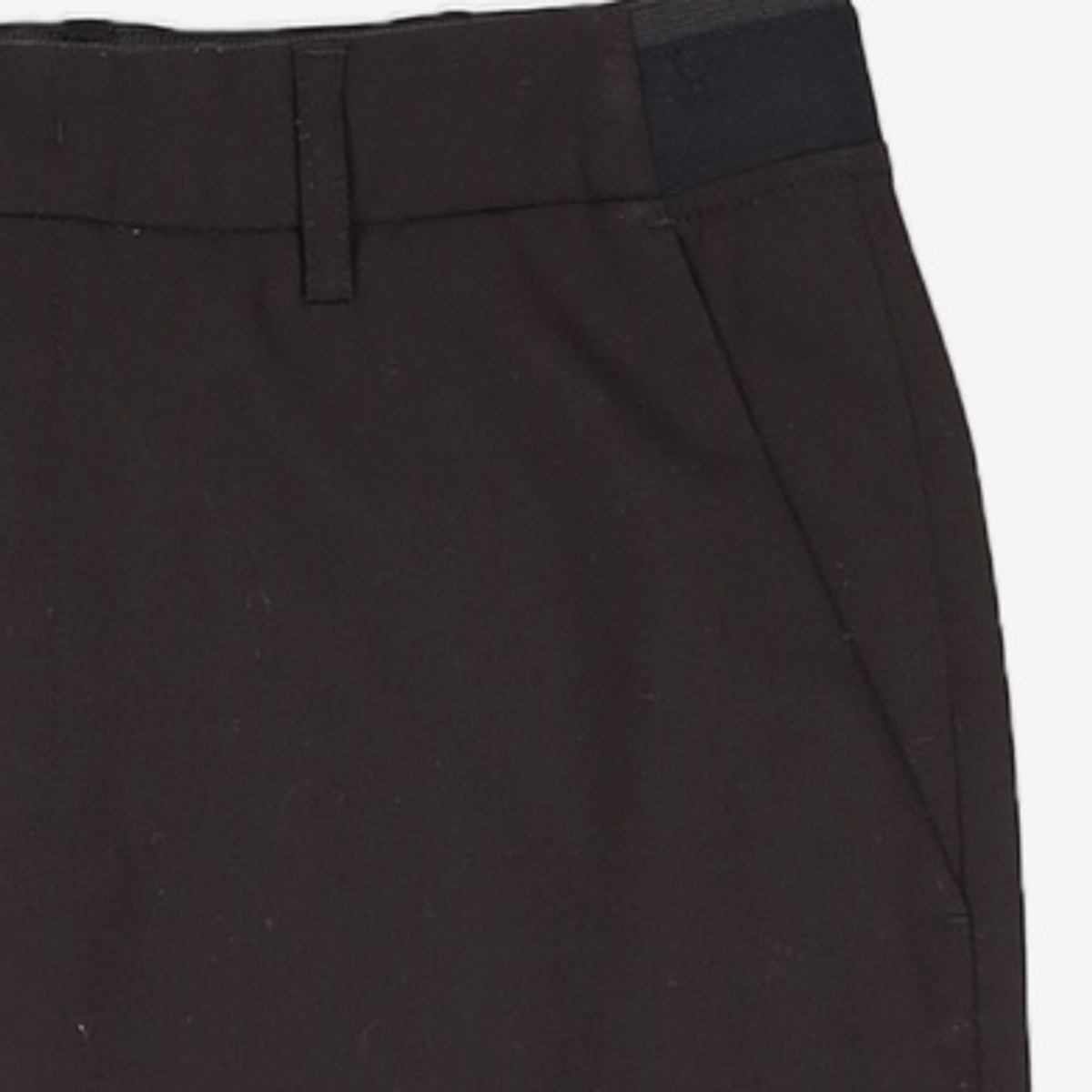 가먼트레이블(GARMENT LABLE) Banding Tapered Crop Slacks - Black 100