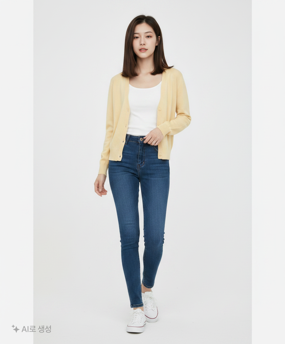 미쏘(MIXXO) 브이넥 베이직 가디건 (CKC220T RE) MIWCKC35QT L