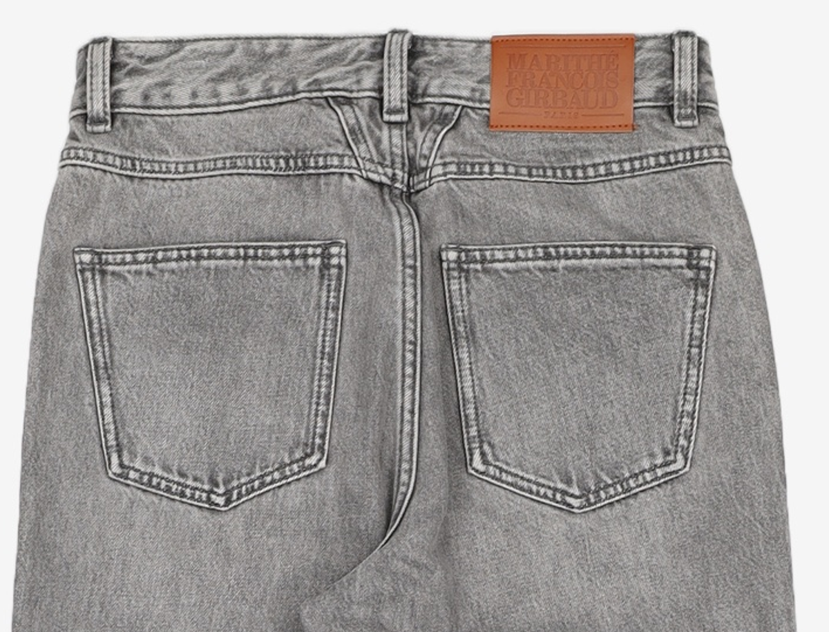 마리떼 프랑소와 저버(MARITHÉ + FRANҪOIS GIRBAUD) W HIGH STRAIGHT DENIM PANTS light gray 27