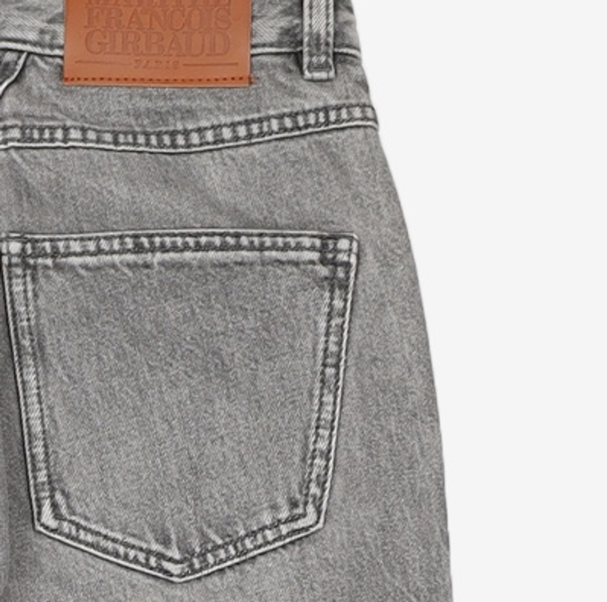 마리떼 프랑소와 저버(MARITHÉ + FRANҪOIS GIRBAUD) W HIGH STRAIGHT DENIM PANTS light gray 27