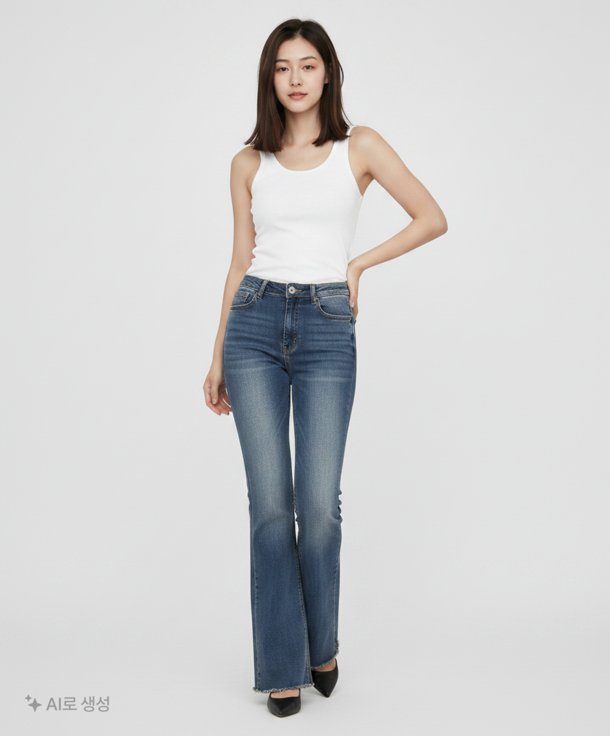 아우라(AULA) 청/데님 팬츠 M