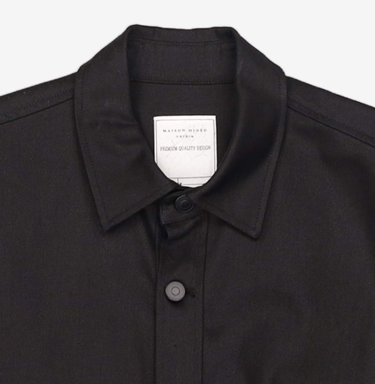 메종미네드(MAISON MINED) BLACK DENIM SHIRTS JACKET