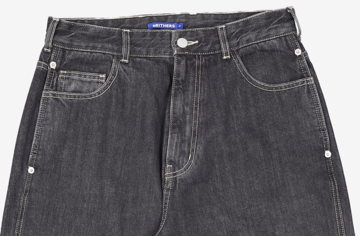 네이더스(NEITHERS) CREATOR DENIM PANTS (WASHED BLACK) 3