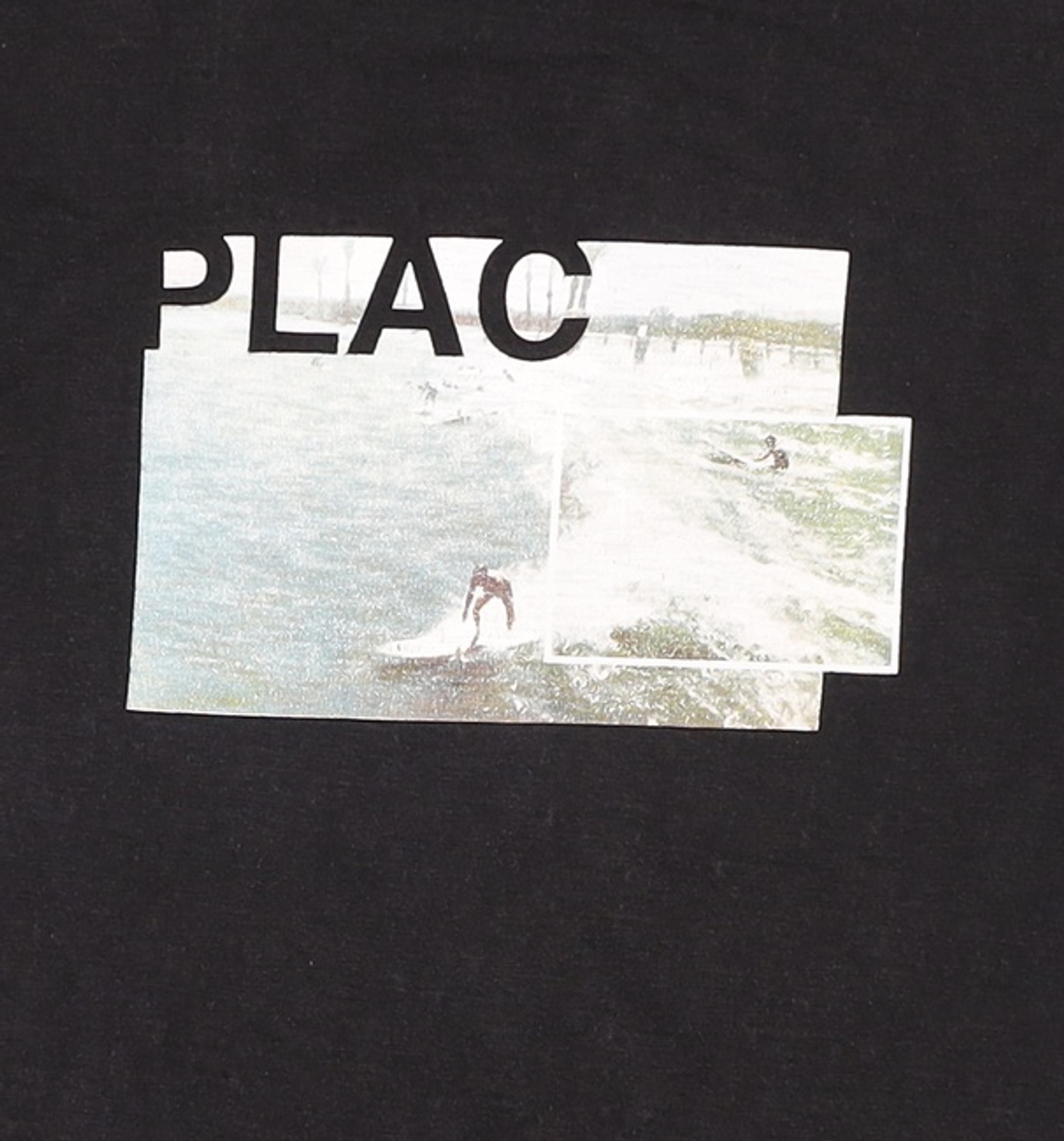 플랙(PLAC) Printed Mesh Applique T-shirt_BK (PWOE2RSXB1M0C1) M