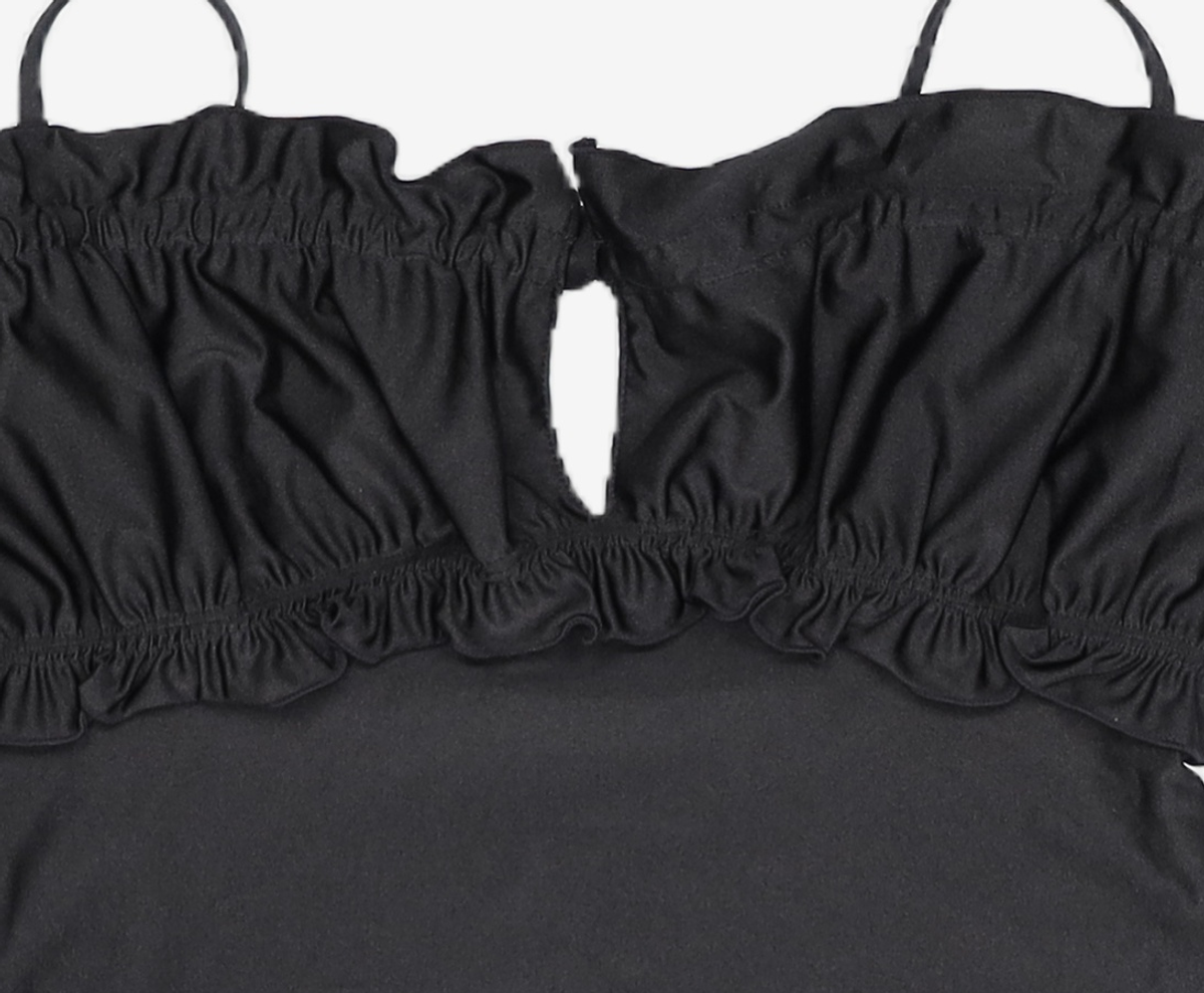 김미더영(GIMMETHEYOUNG) G_PUFF SHIRRING TOP / BLACK FREE