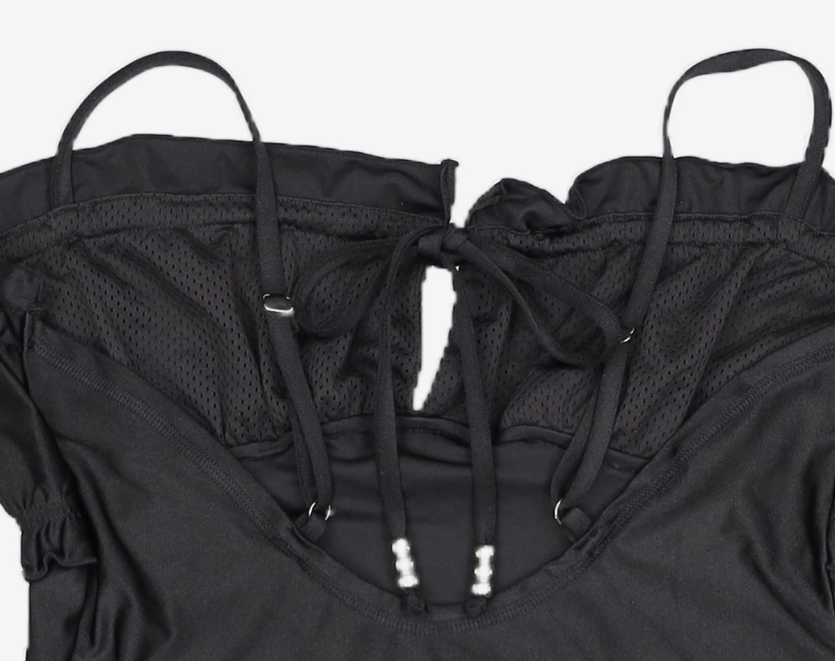 김미더영(GIMMETHEYOUNG) G_PUFF SHIRRING TOP / BLACK FREE