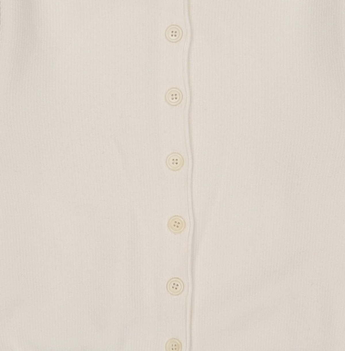 아모멘토(AMOMENTO) WHOLEGARMENT ROUNDED CARDIGAN_IVORY 0