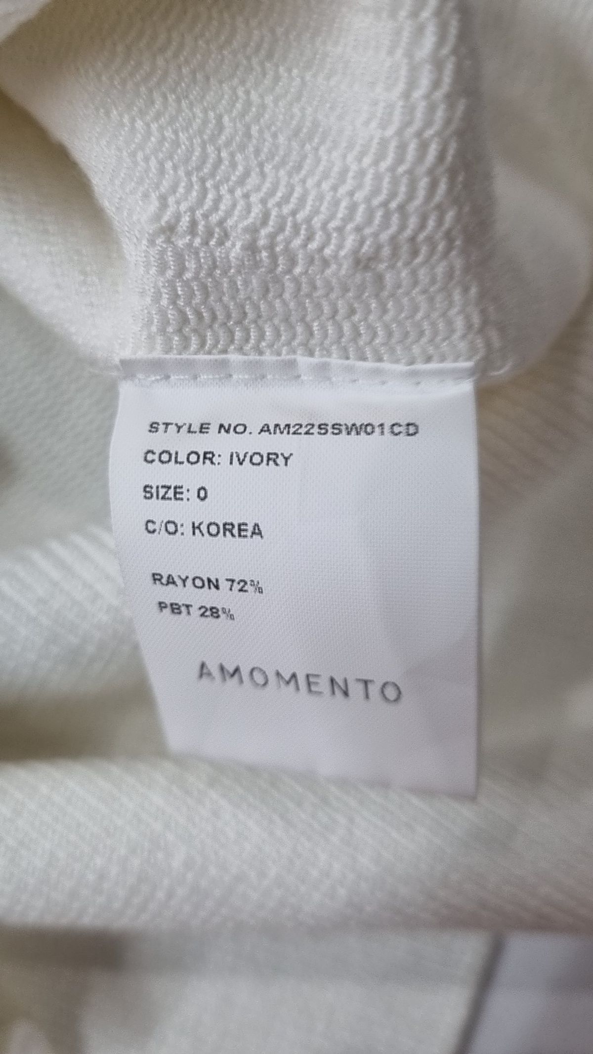아모멘토(AMOMENTO) WHOLEGARMENT ROUNDED CARDIGAN_IVORY 0