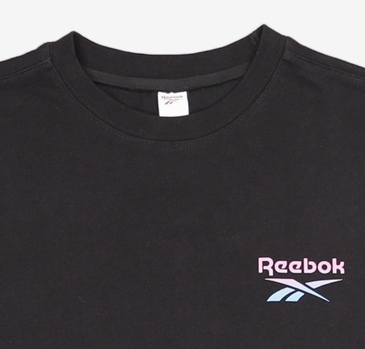 리복(REEBOK) 벡터 오버사이즈 그래픽 티셔츠 - 블랙 /  GJ9997 M