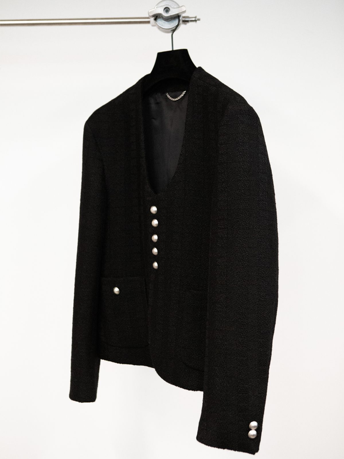 고저(GOZER) 데콜테(Décolleté) TWEED JACKET_BLACK