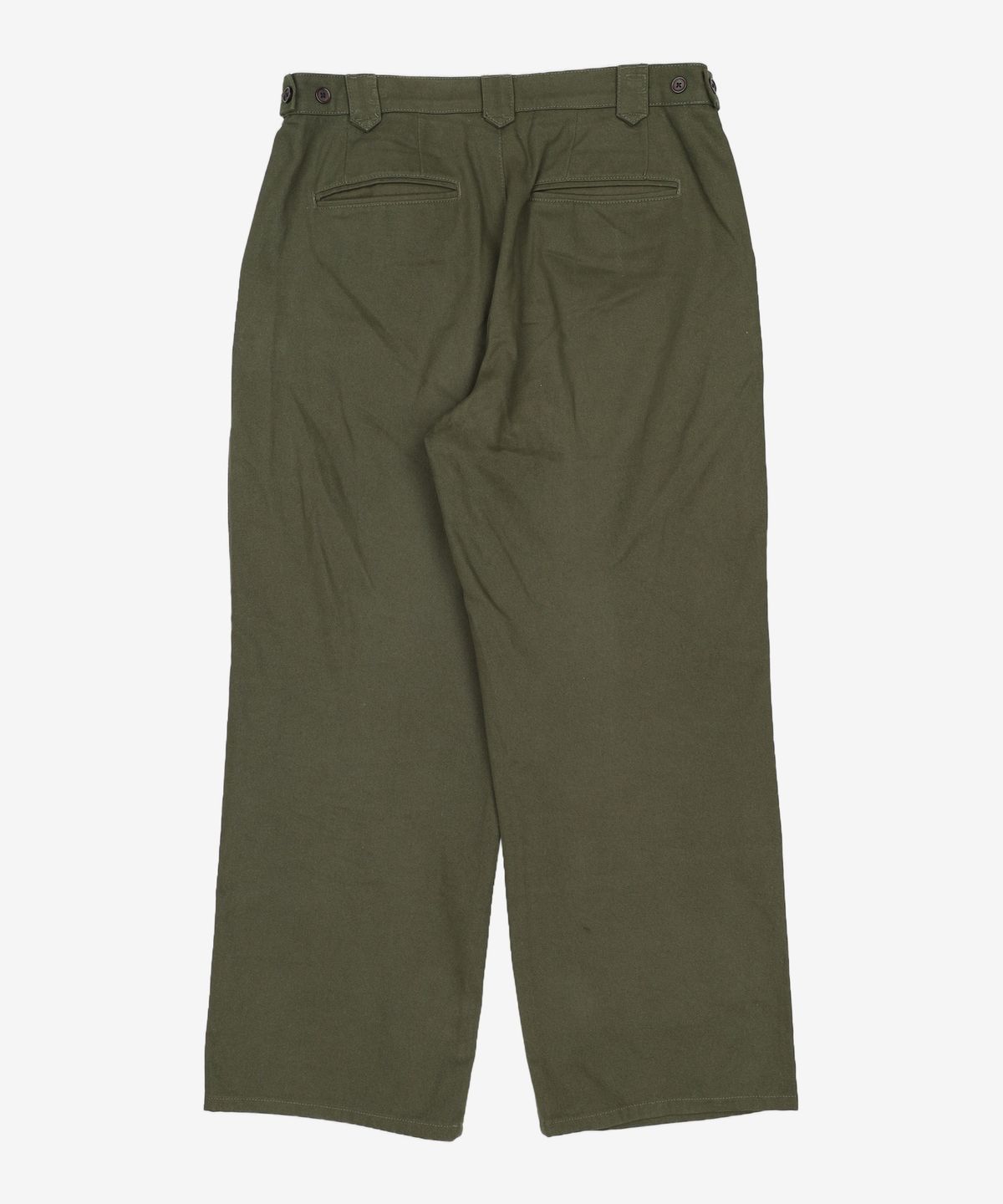 세컨모놀로그(SECONDMONO) Semi Wide Twill Cotton Chino Pants [KHAKI]_SEPT051KHAKI 32