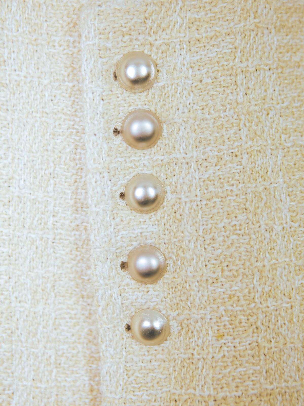 고저(GOZER) 데콜테(Décolleté) TWEED JACKET_LIGHT BEIGE