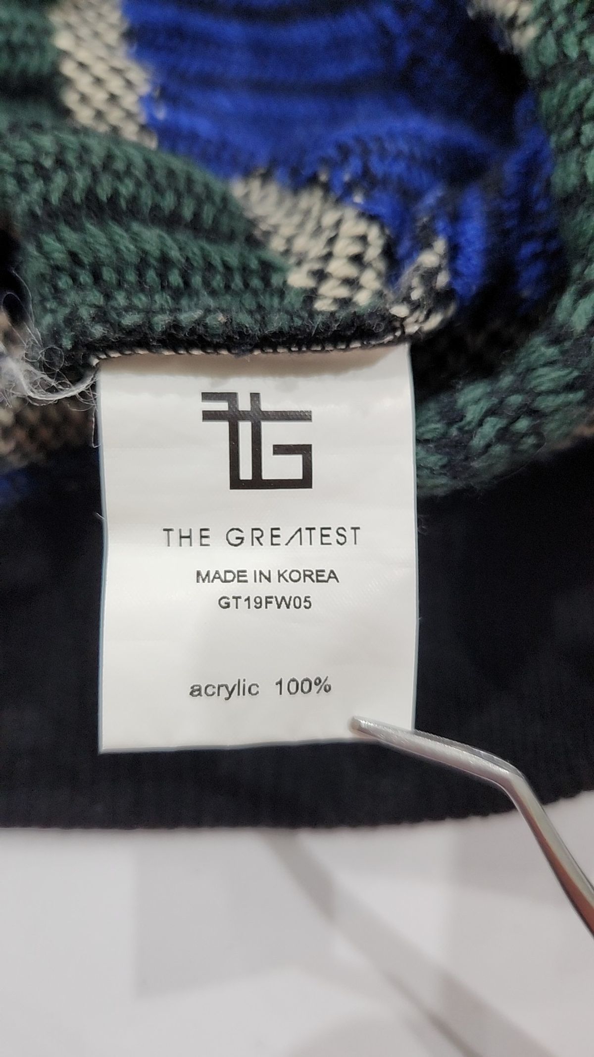 그레이티스트(THE GREATEST) 19FW05 BLUE KNIT