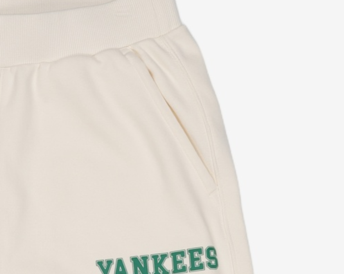 엠엘비(MLB) 여성 바시티 로고 와이드팬츠 NY (Cream) XS