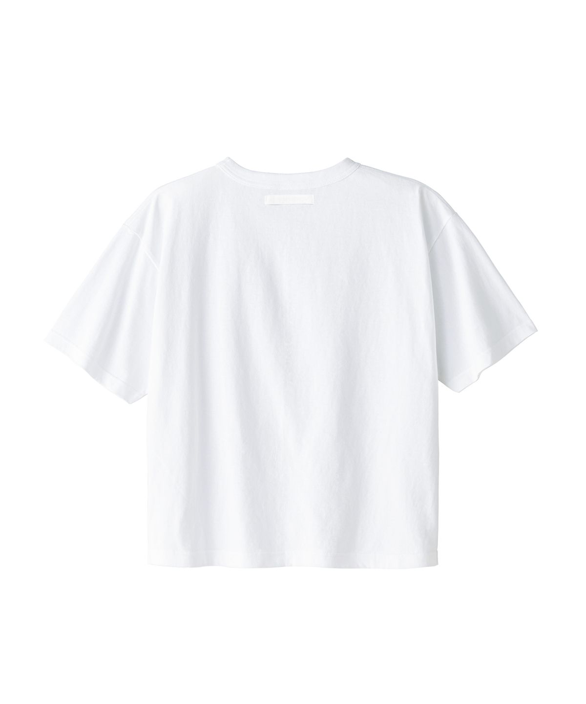 씨웨어 바이 더 지니어스(C WEAR BY THE GENIUS) 넥 바인딩 맨즈 크롭 티셔츠 화이트