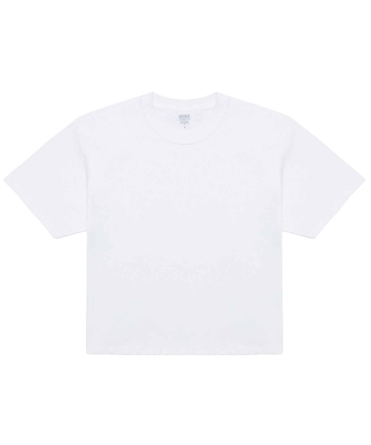 씨웨어 바이 더 지니어스(C WEAR BY THE GENIUS) 헤비웨이트 오버사이즈 크롭 티셔츠 화이트