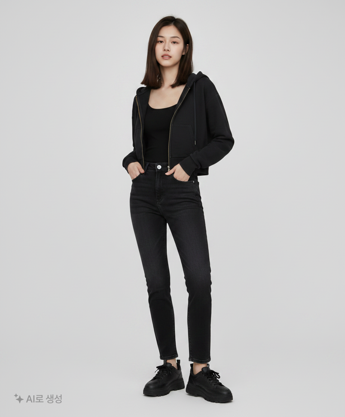 토피(TOFFEE) 후드 집업 OS
