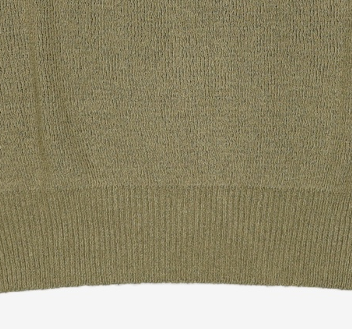 넌블랭크(NONBLANK) 래글런 하프 슬리브 칼라 니트_DEEP GREEN L