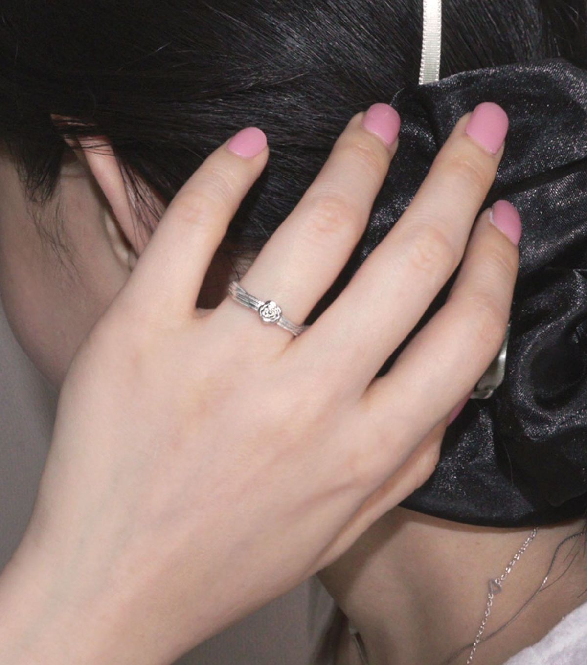 로아시(LOASI) lovely rose. rose texture ring