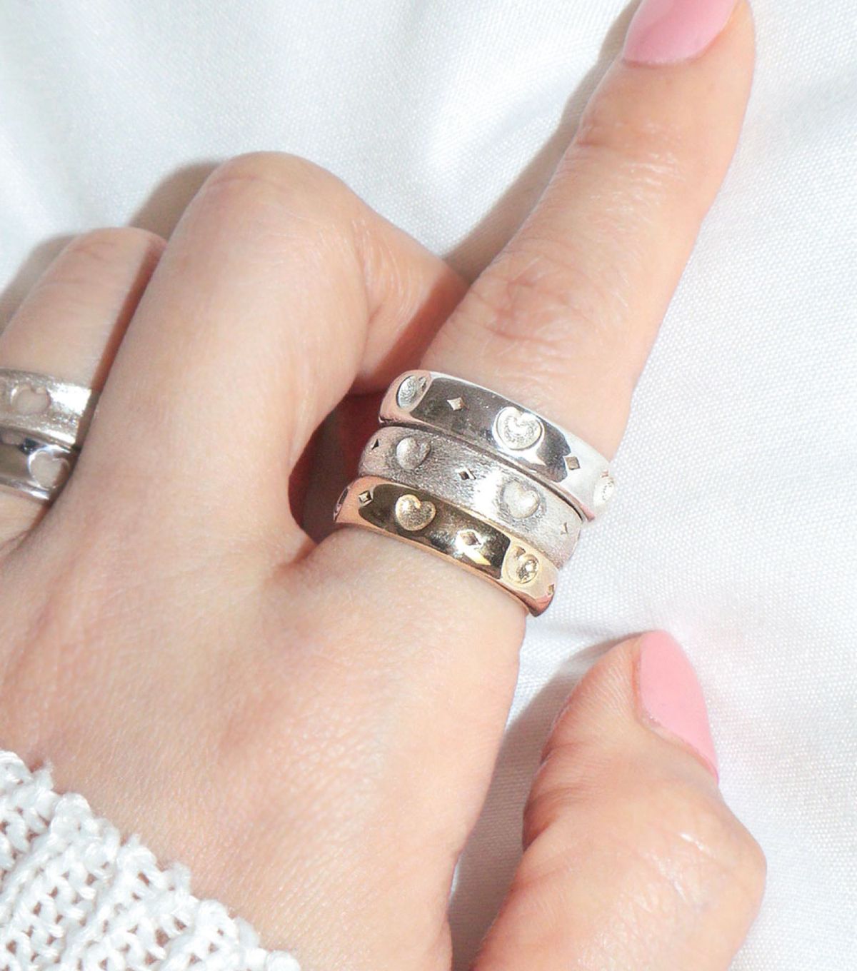 로아시(LOASI) heart dia ring