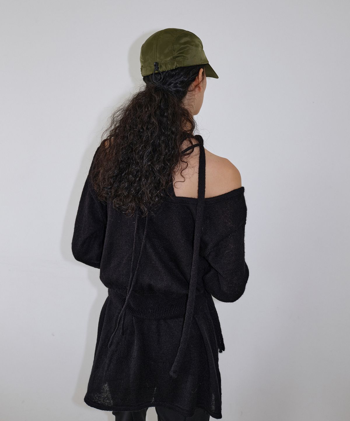 우네씬(UUNE SCENE) Unisex Nylon String Cap_Khaki
