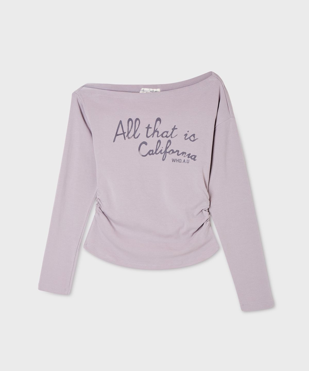 후아유(WHO.A.U) One-Shoulder Long Sleeve T-shirt(F) / WHLAG3827F