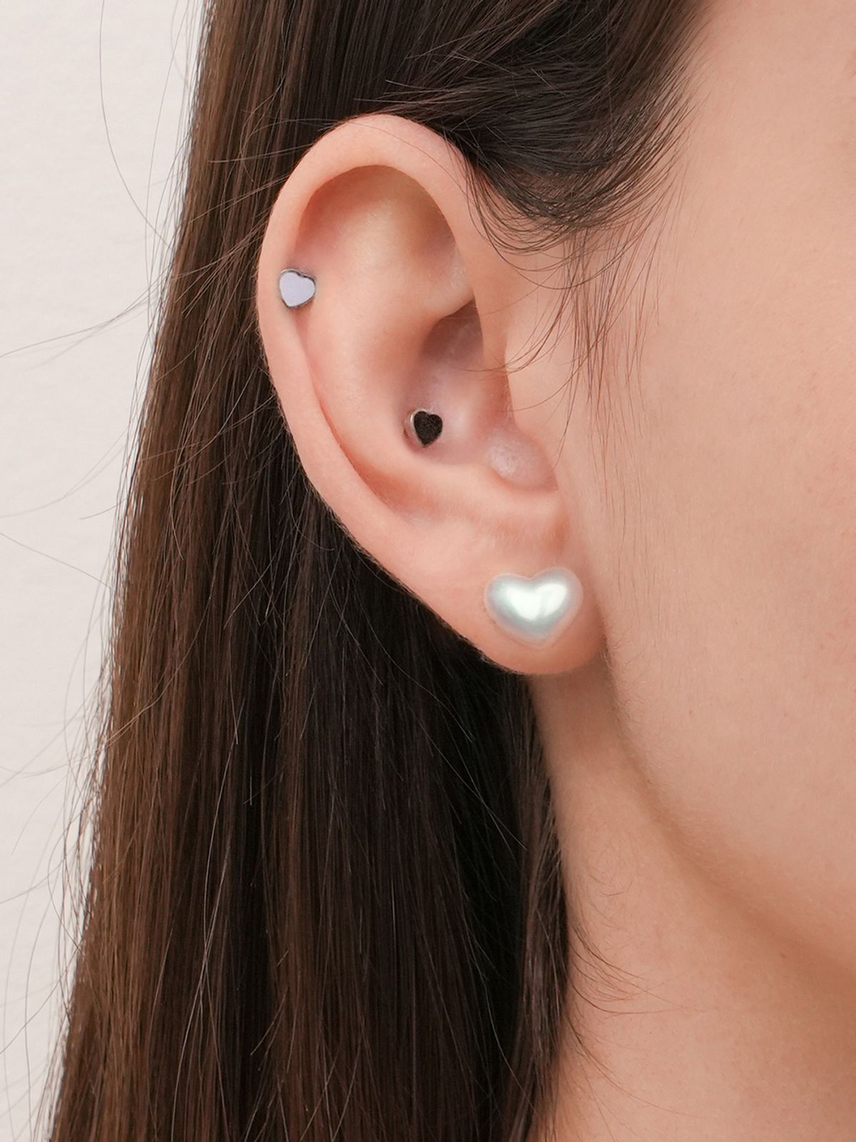 미니멀피어싱(MINIMALPIERCING) 오로라 하트 별 써지컬 피어싱
