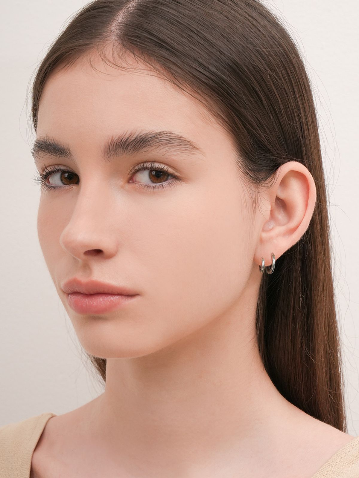 미니멀피어싱(MINIMALPIERCING) 베이직 원터치 링 써지컬 귀걸이
