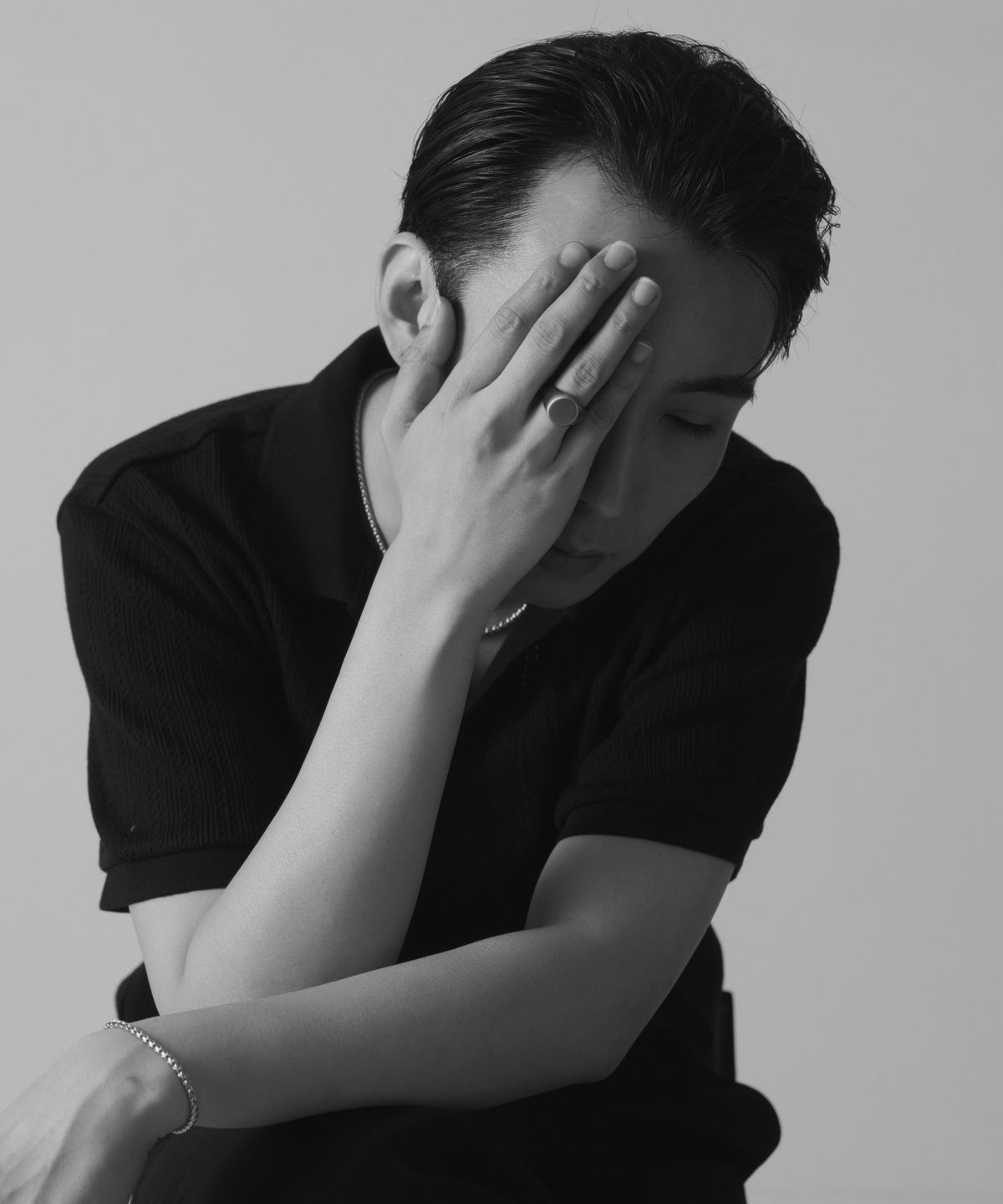 노비스도쿄(NOVICE TOKYO) 빈티지 서클 시그넷 반지 Vintage Circle Signet Ring [Stainless]