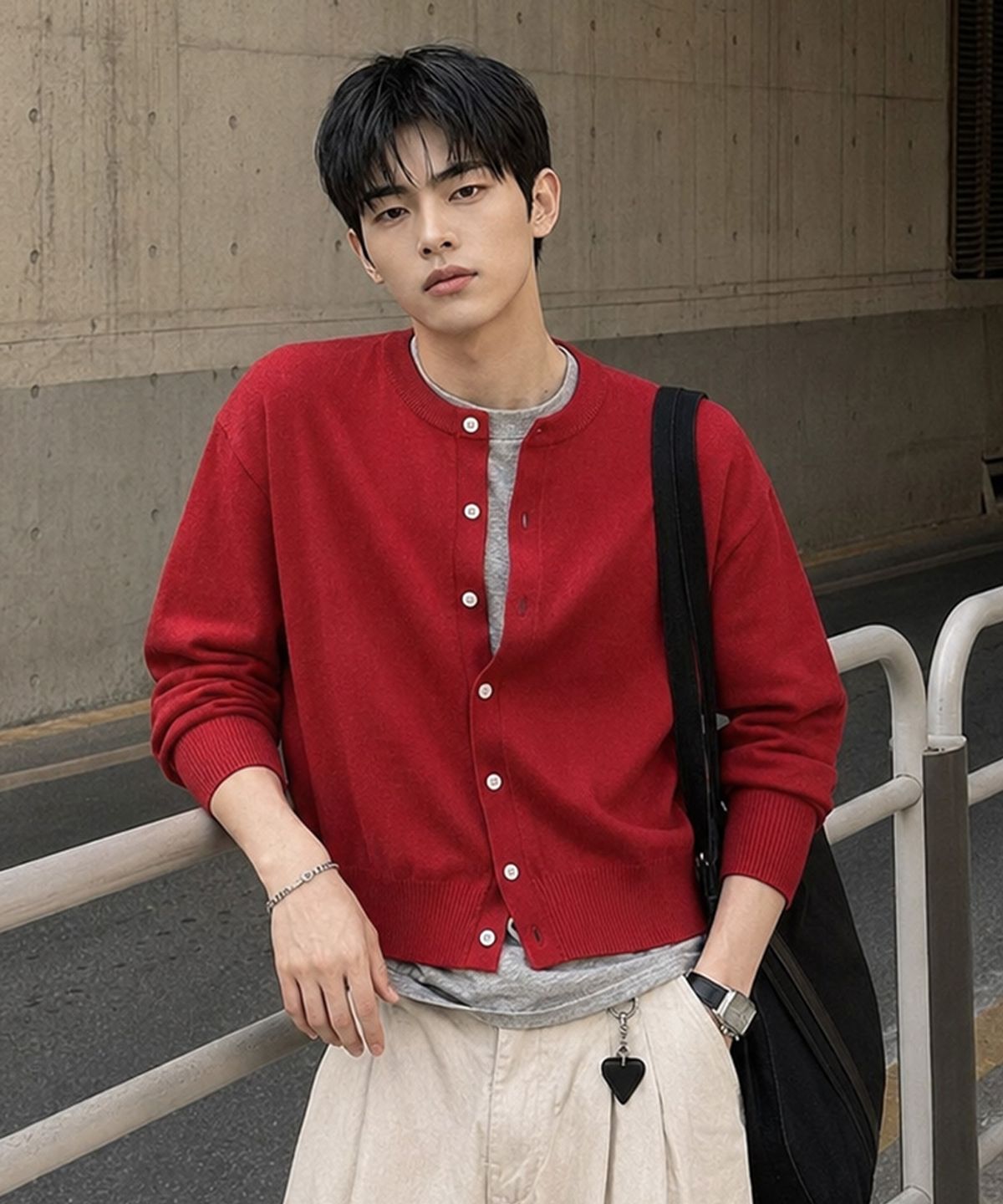 엑스오엑스(XOX) 에센셜 라운드 크롭 니트 가디건(6color)