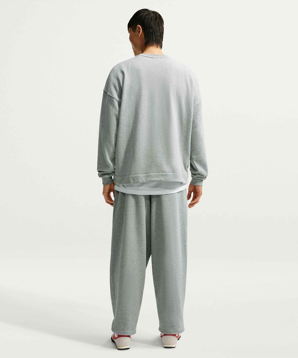 나이키(NIKE) 스포츠웨어 클럽 오버사이즈 프렌치 테리 팬츠 M - 다크 그레이 헤더:라이트 스모크 그레이:유니버시티 레드 / IF0722-064