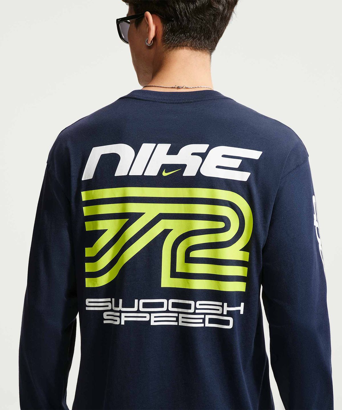 나이키(NIKE) 스포츠웨어 긴팔 티셔츠 M - 옵시디언 / IM3782-451