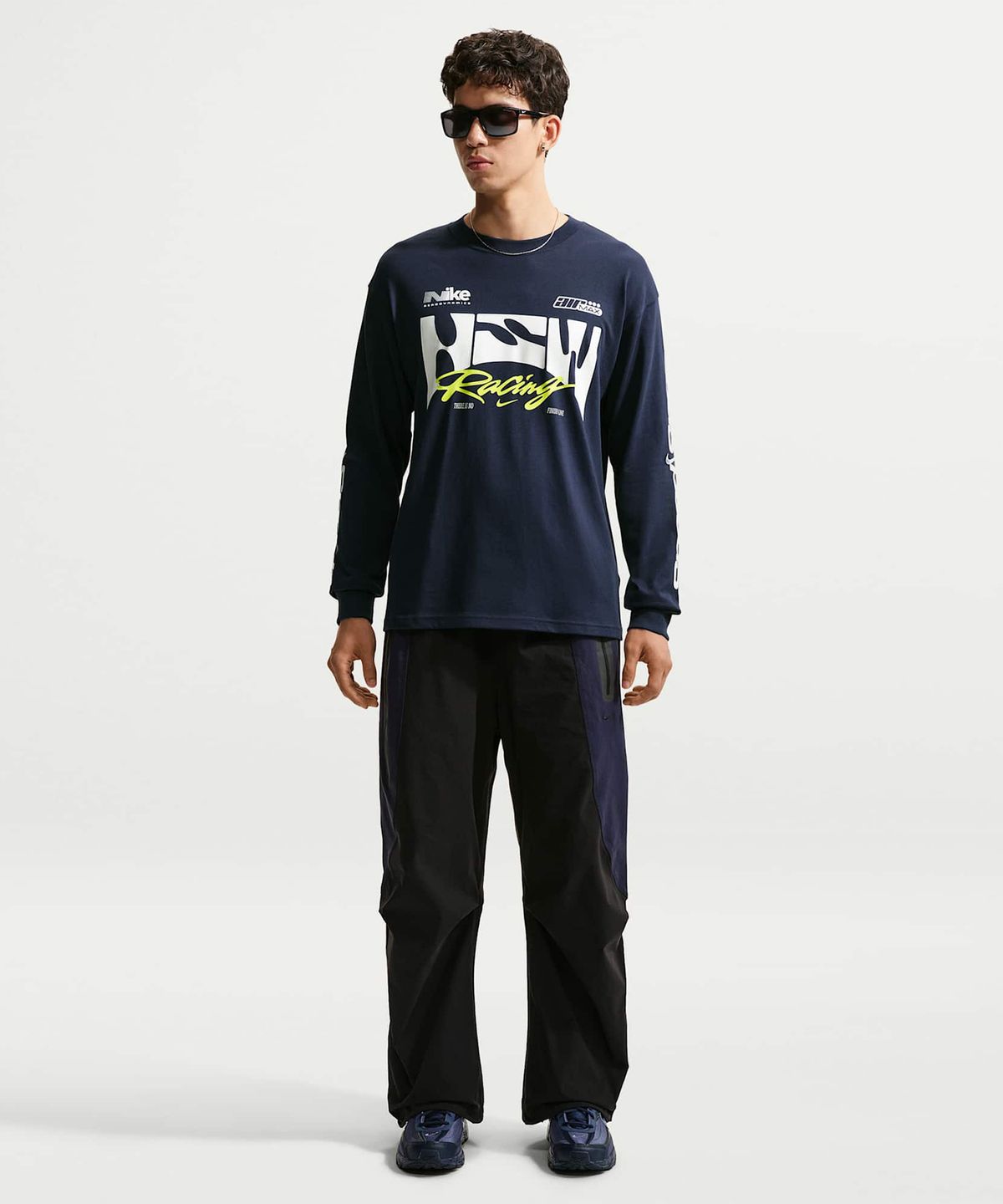 나이키(NIKE) 스포츠웨어 긴팔 티셔츠 M - 옵시디언 / IM3782-451