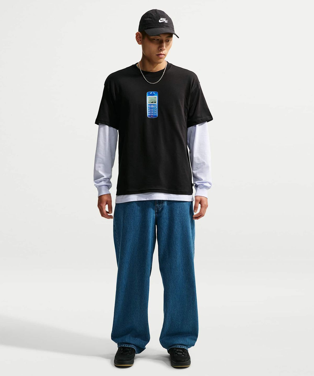 나이키(NIKE) SB 스케이트보딩 티셔츠 M - 블랙 / IM4425-010