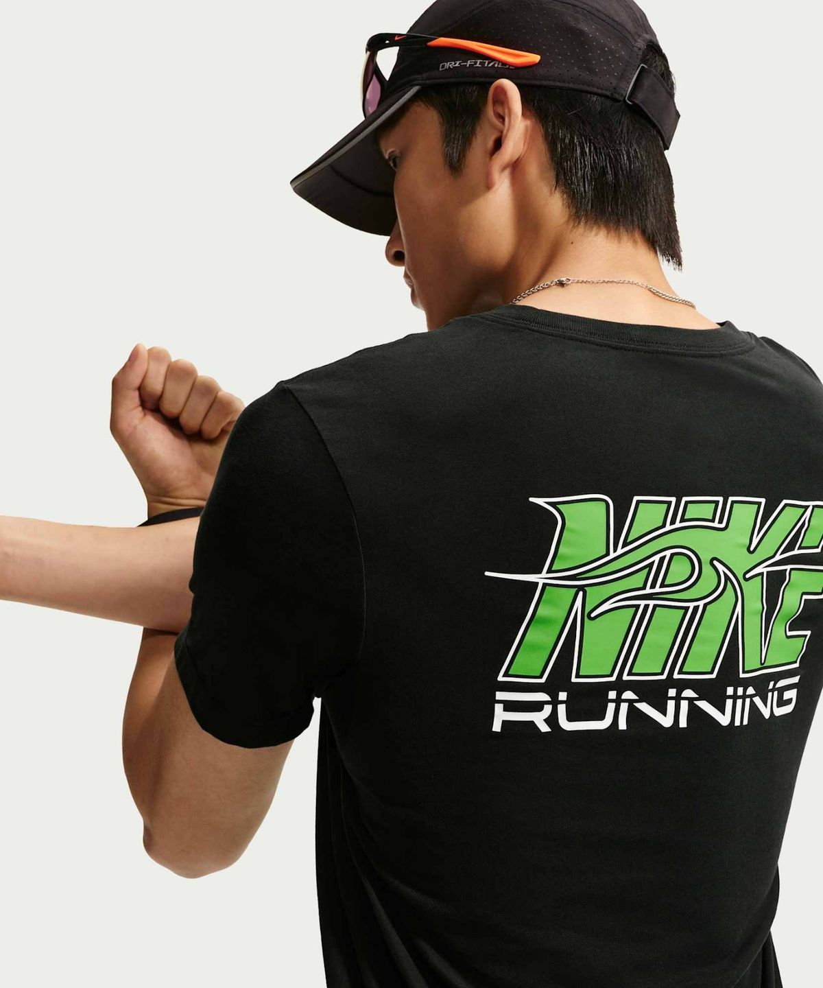 나이키(NIKE) 드라이 핏 러닝 티셔츠 M - 블랙:민 그린:화이트 / IM5320-010