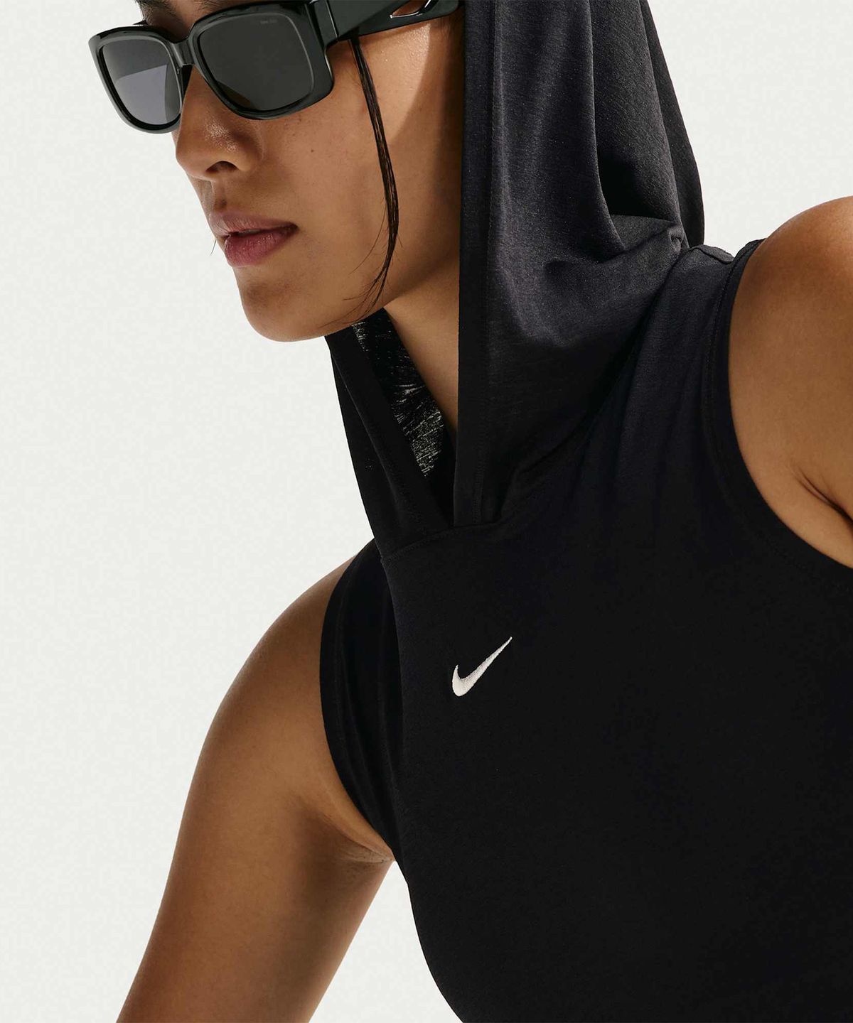 나이키(NIKE) 스포츠웨어 슬림 후드 탱크 탑 W - 블랙:세일 / IV5030-010