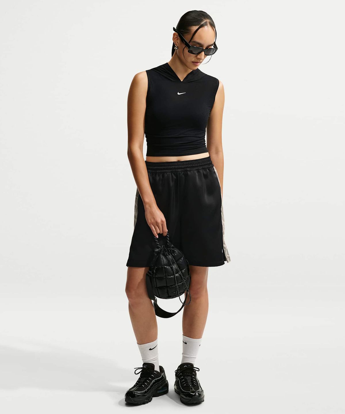 나이키(NIKE) 스포츠웨어 슬림 후드 탱크 탑 W - 블랙:세일 / IV5030-010