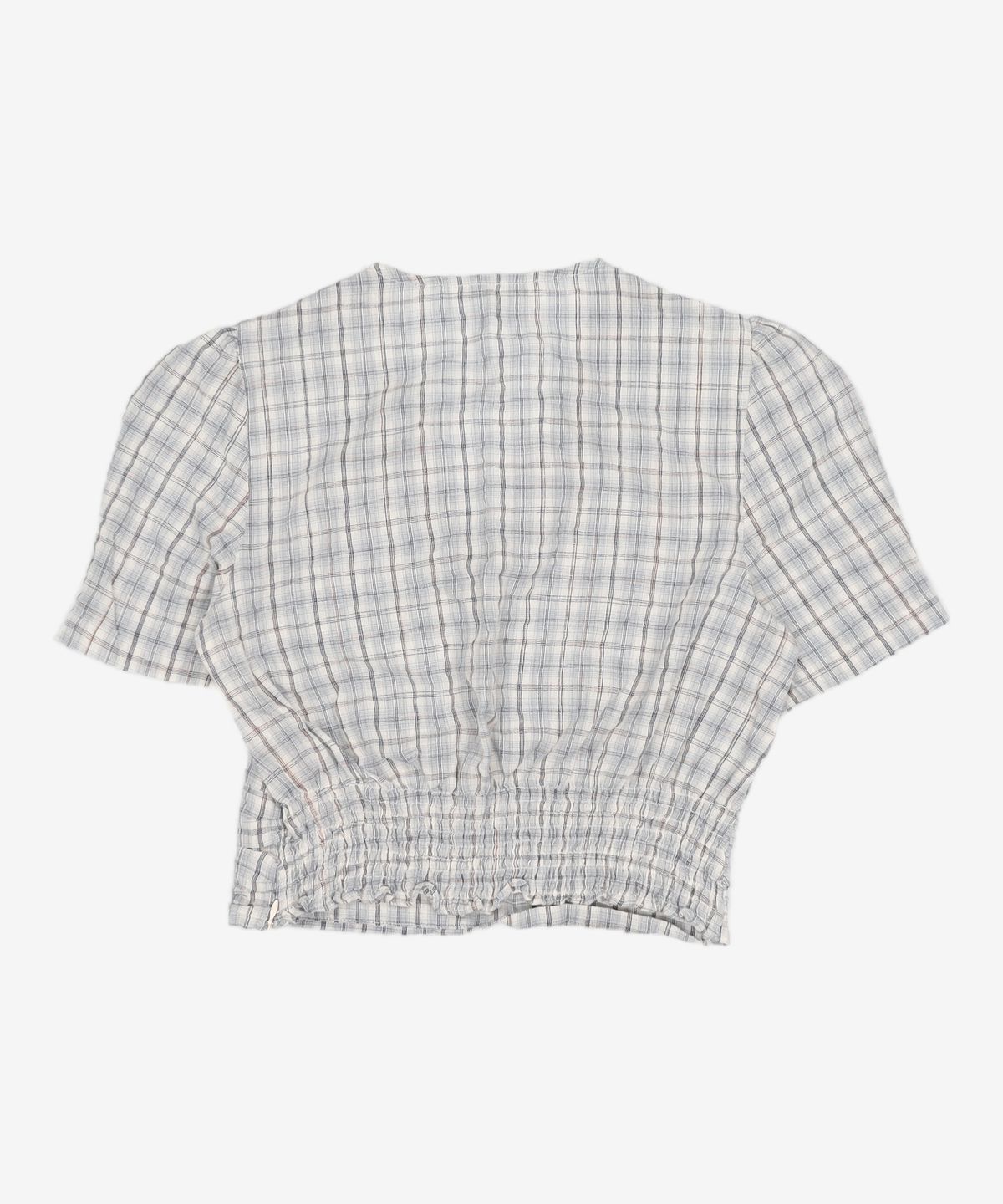 미쏘(MIXXO) 브이넥 밴딩 크롭 블라우스 MIWBWB815C S