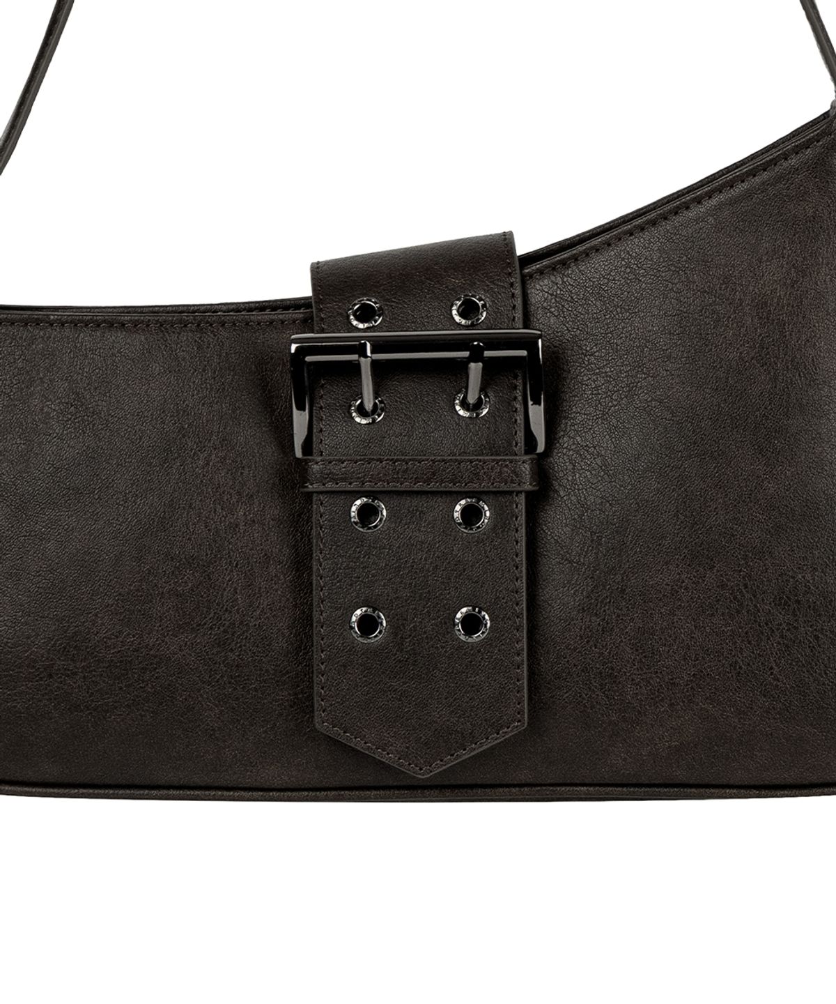 트리밍버드(TREEMINGBIRD) Half-Moon Belted Bag [ Brown ]