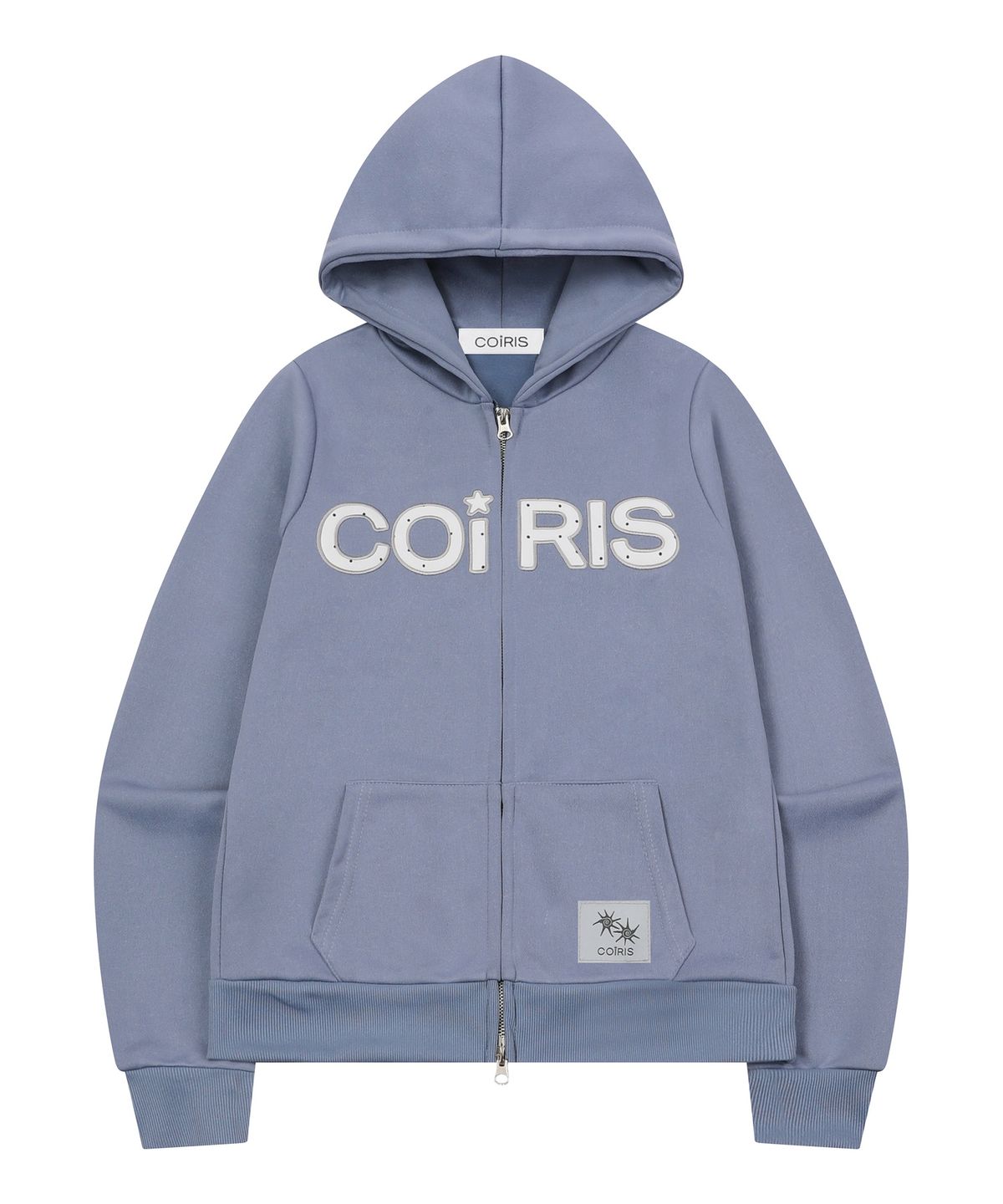 코이리스(COIRIS) 라베오 도트 아플리케 로고 후드 집업 남녀공용 (2컬러)