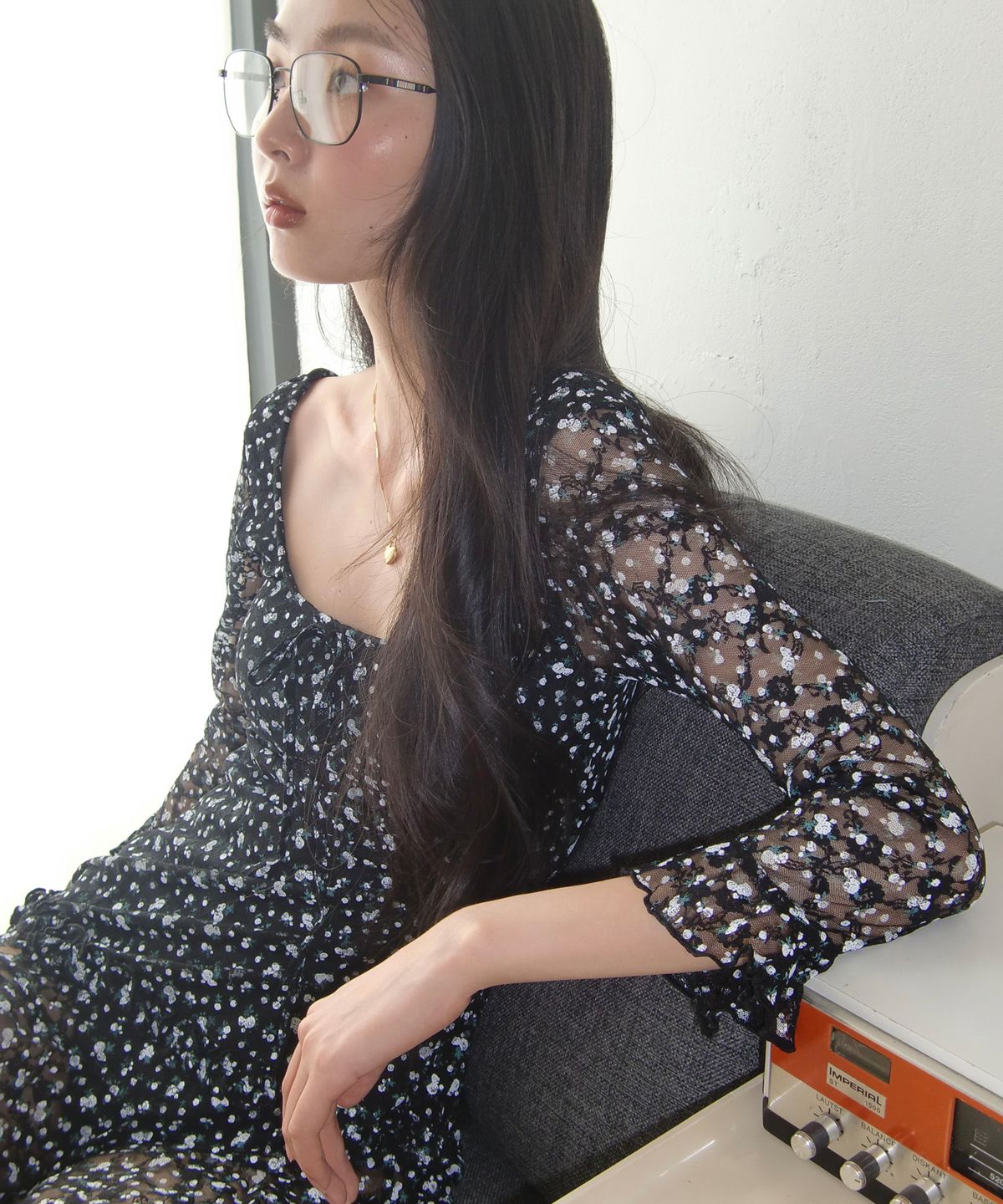 어거스트웨이브(AUGUSTWAVE) Vintage Noir Swim Dress