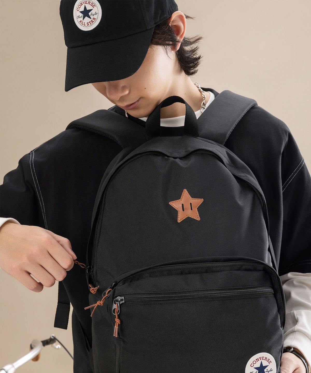 컨버스(CONVERSE) 척 패치 블록 백팩 블랙 UA5994-023