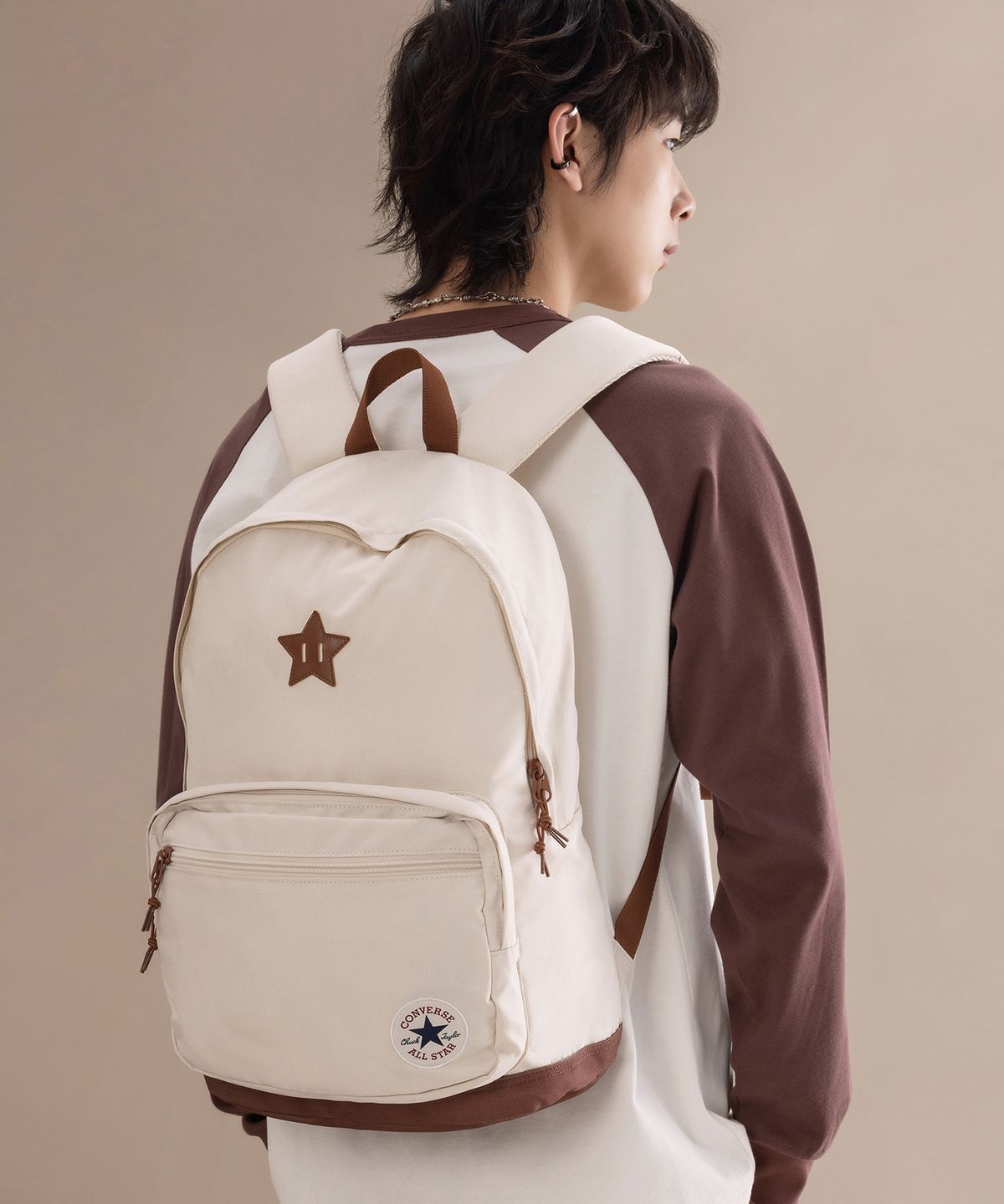 컨버스(CONVERSE) 척 패치 블록 백팩 네추럴 아이보리 UA5994-W0L
