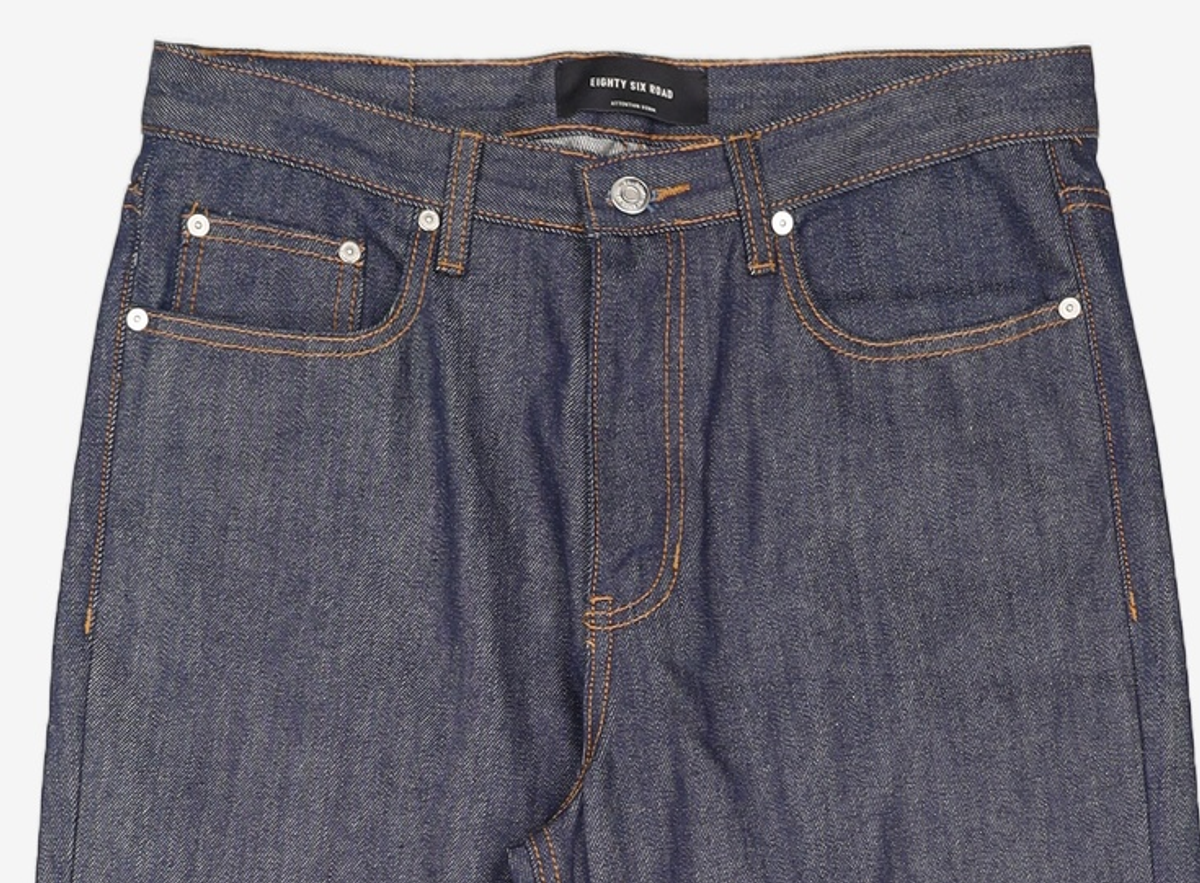 86로드(86ROAD) INDIGO RAW SEMI WIDE 32