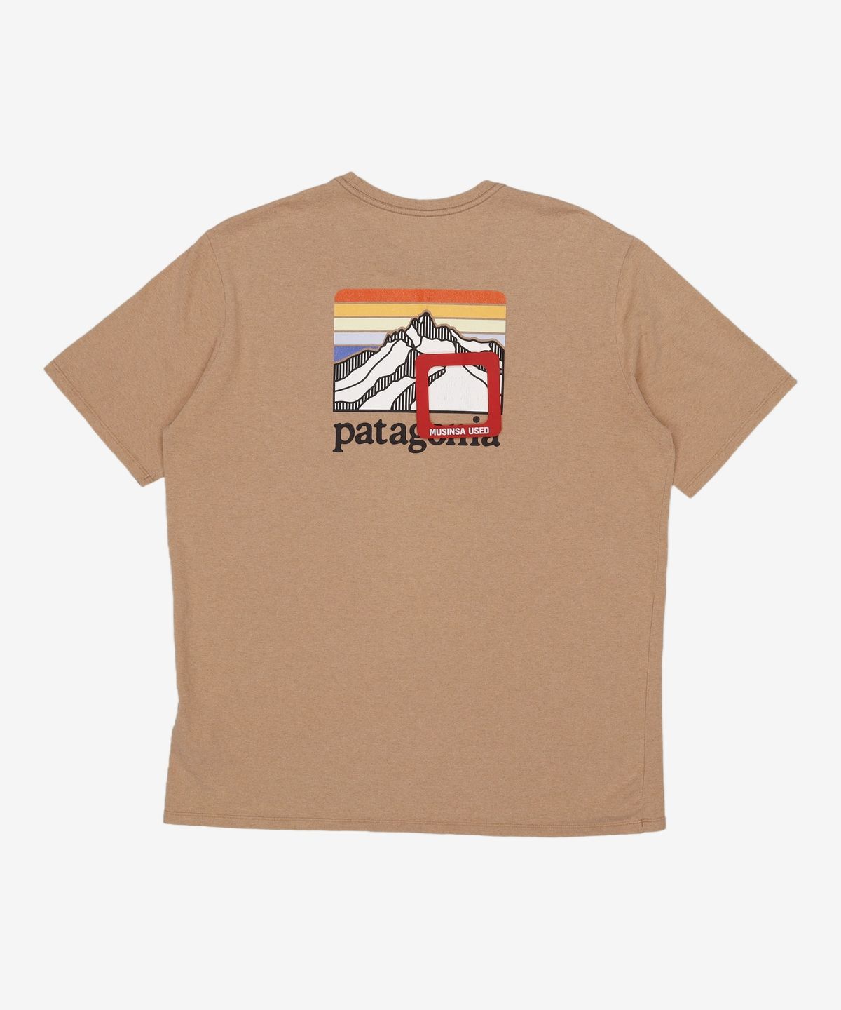파타고니아(PATAGONIA) 라인 로고 릿지 리스판서빌리 포켓 반팔티 38511-BKWG L